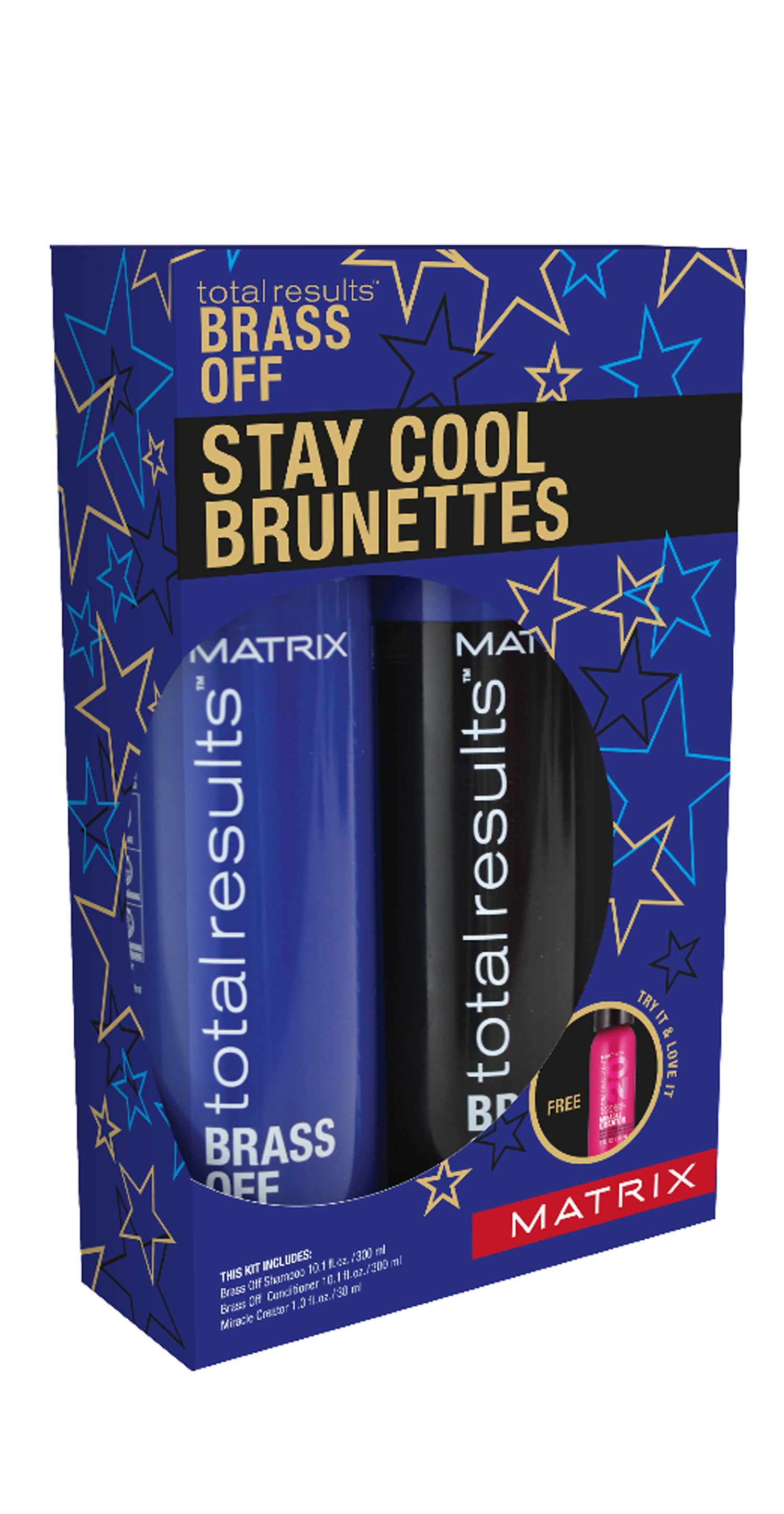 Matrix Total Results Brass Off Brunette Blue Shampoo Neutralising